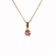 Colgante de Oro Mujer Con Piedra Redonda (9505D) - comprar online