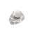 Anillo de Plata Sello Oval con Laterales Labrados (A643P)