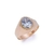 Anillo de Oro Hombre Piedra Redonda (A735)