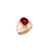 Anillo de Oro Hombre Piedra Redonda (A738D) - tienda online