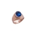 Anillo de Oro Hombre Con Piedra Oval - Sello (A741D)