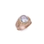 Anillo de Oro Hombre Con Piedra Redonda y Corona Lateral (751) - comprar online
