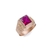 Anillo de Oro Hombre Piedra Cuadrada (A754D) en internet