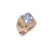 Anillo de Oro Hombre Piedra Cuadrada (A802D) - Joyeria El Rubi