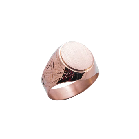 Anillo de Oro Hombre Sello (A808)