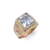 Anillo de Oro Hombre Piedra Cuadrada (A819D) en internet