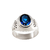 Anillo de Plata Hombre con Piedra (A825P) - Joyeria El Rubi