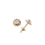 Aros de Oro Sombrero Chino con Piedra B551D en internet