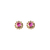 Aros de Oro Sombrero Chino con Piedra B551D - comprar online