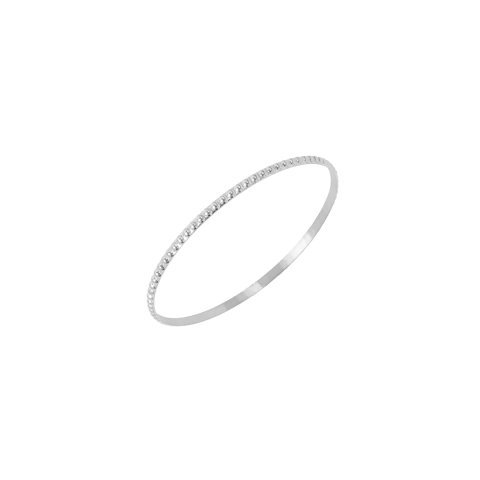 Pulsera Esclava de Plata Mujer Cincelada (L118P)