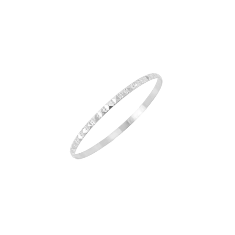 Pulsera Esclava de Plata Mujer labrada (L123)