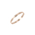 Pulsera Esclava de Oro Mujer Cincelada (L126)