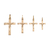 Colgante de Oro Cruz con Cristo puntas facetadas (M305D) - comprar online