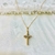 Colgante de Oro Cruz Bicolor (M857D) - comprar online