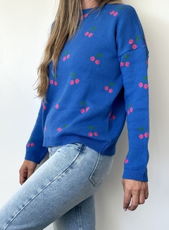 Sweater Cerecitas Azul - Bendita Utopia