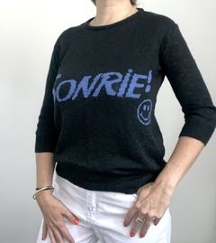 Imagen de Remera tejida Sonrie