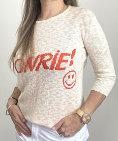 Remera tejida Sonrie