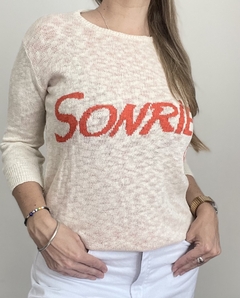 Remera tejida Sonrie - comprar online