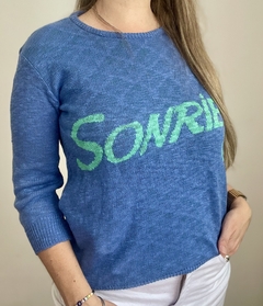 Imagen de Remera tejida Sonrie