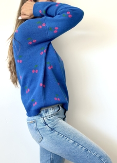 Sweater Cerecitas Azul - comprar online