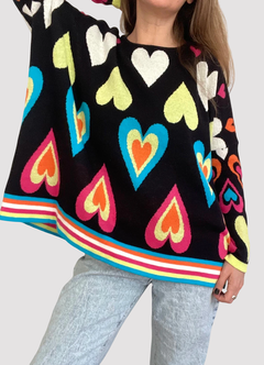 Maxisweater corazones en internet