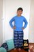 Pijama a cuadros de niñxs, varias combinaciones. en internet