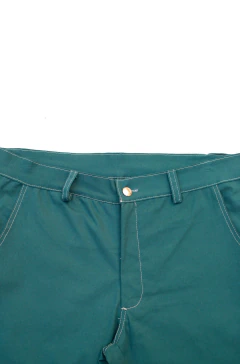 Pantalon Costuras Verde - comprar online