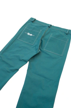 Pantalon Costuras Verde - Méndez Atelier
