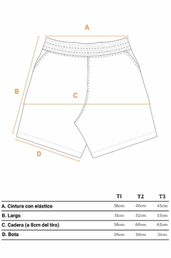 Short Lunares largo - tienda online
