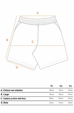 Short Rustico Hueso Largo en internet