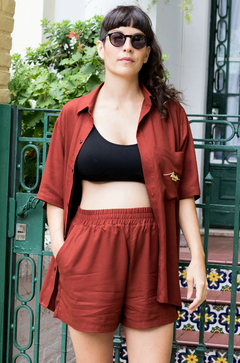 Short Twill Bordeaux Corto - tienda online