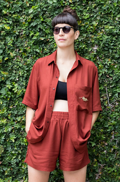 Short Twill Bordeaux Corto - comprar online