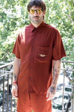 Camisa Twill Bordeaux - Méndez Atelier