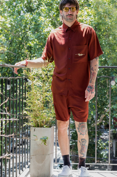 Short Twill Bordeaux Largo en internet
