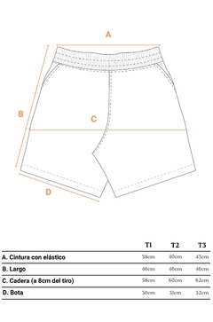Short Twill Marrón Largo - comprar online