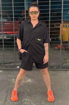 Short Twill Noir Largo en internet