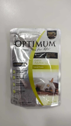 OPTIMUM ALIMENTO HUMEDO POUCH GATO ADULTO ( POLLO ) 85GRS - comprar online
