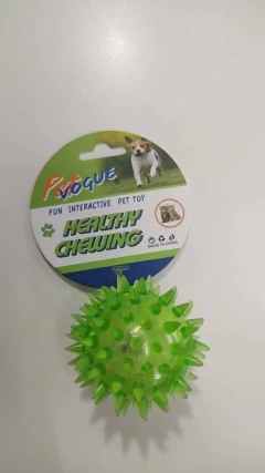 JUGUETE PELOTA CON LUZ Y CHIFLE 5CM ( CÓD AF24039 ) COLORES SURTIDOS - tienda online