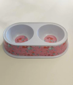 COMEDERO MELAMINA DOBLE 9.5" ( PETS PLAST #24031 ) LARGO 20CM en internet