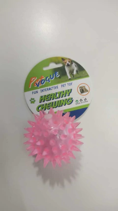 Imagen de JUGUETE PELOTA CON LUZ Y CHIFLE 5CM ( CÓD AF24039 ) COLORES SURTIDOS