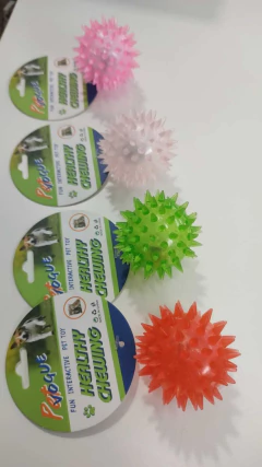 JUGUETE PELOTA CON LUZ Y CHIFLE 5CM ( CÓD AF24039 ) COLORES SURTIDOS - comprar online