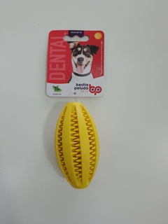 JUGUETE PELOTA RUGBY DENTAL ( BP003S ) 9CM