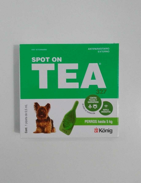 TEA PIPETA PULGUICIDA Y GARRAPATICIDA PERROS HASTA 5KG