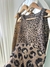 Vestido Lurex print - Almendra