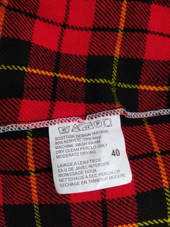 Saia modelo kilt em lã xadrez importada (GG) - comprar online