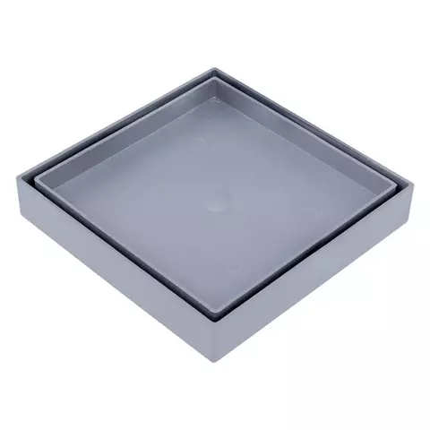 Ralo Oculto Amatacasa Platina 15x15 cm