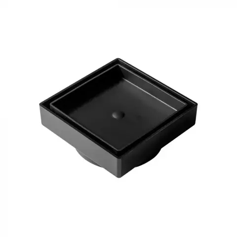 Ralo Oculto Amatacasa Preto 10x10 cm