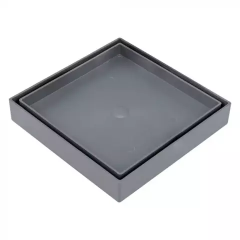 Ralo Oculto Amatacasa Cinza 15x15 cm