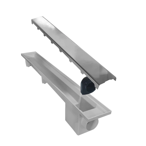 Ralo Linear Inox Escovado Modular 50 cm