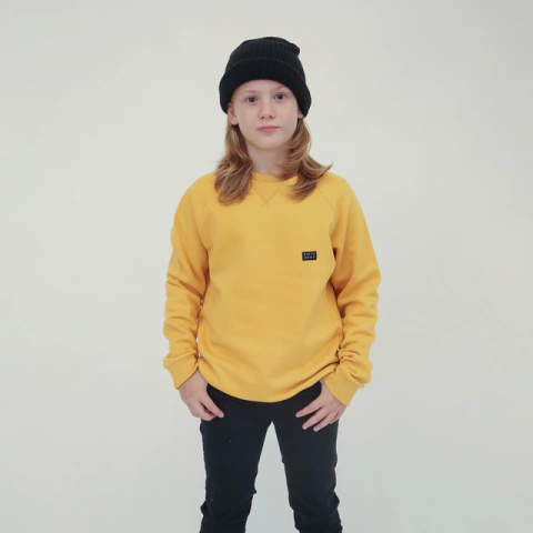Buzo Niño Billabong All Day Crew Amarillo (13128602)